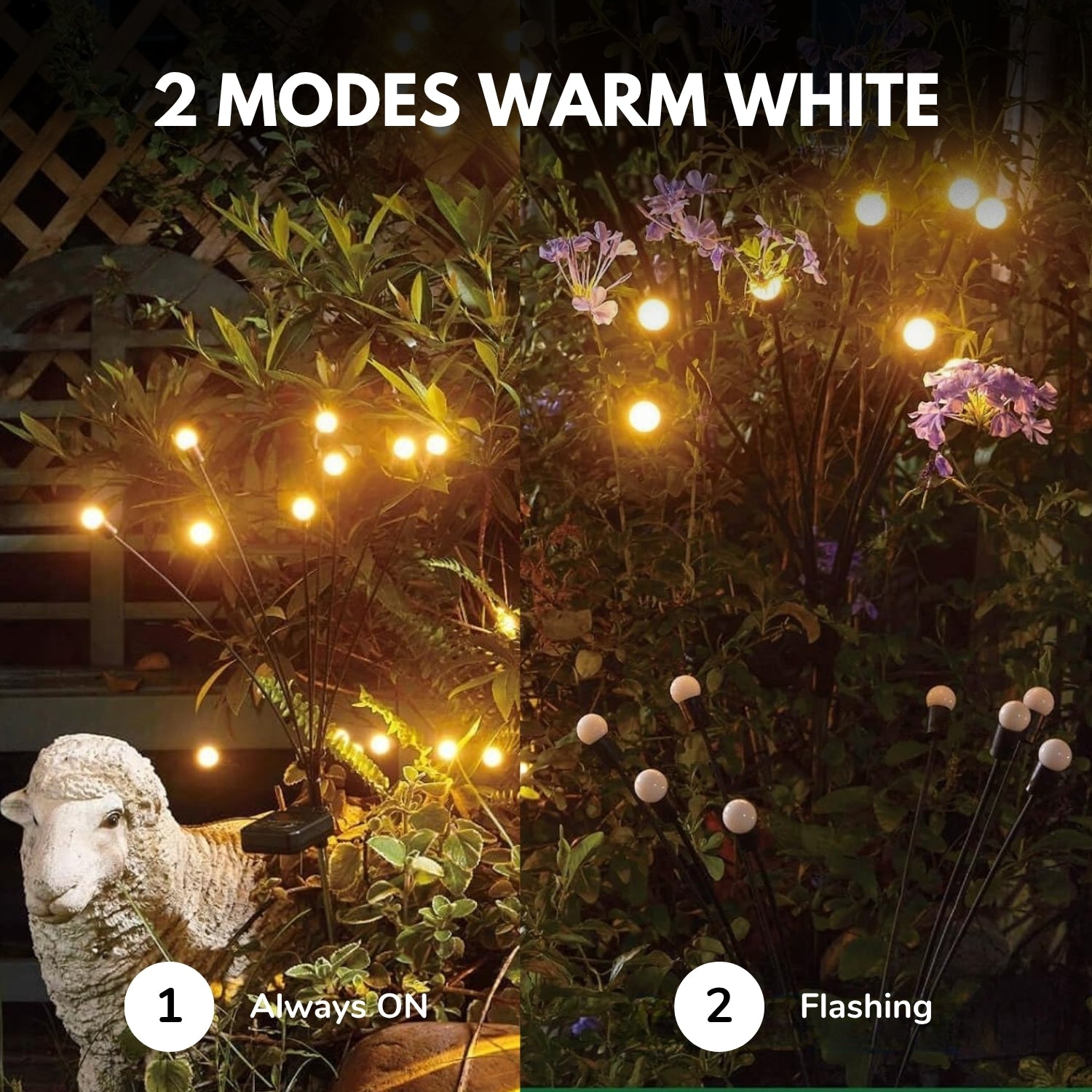 Solar Powered Firefly Garden Light(2 sets)