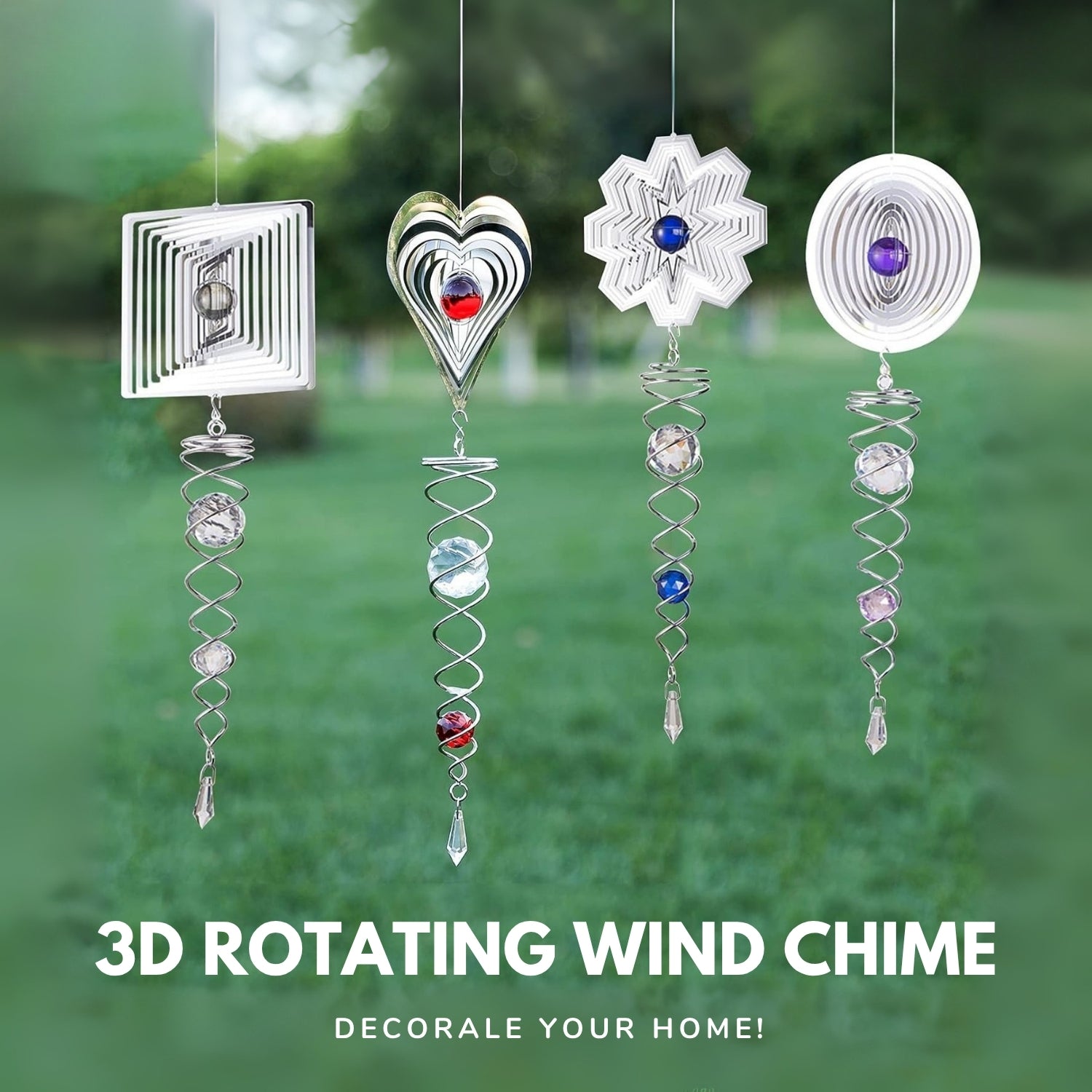 3D Rotating Wind Chime