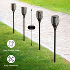 LED Solar Path Torch Light Dancing Flame