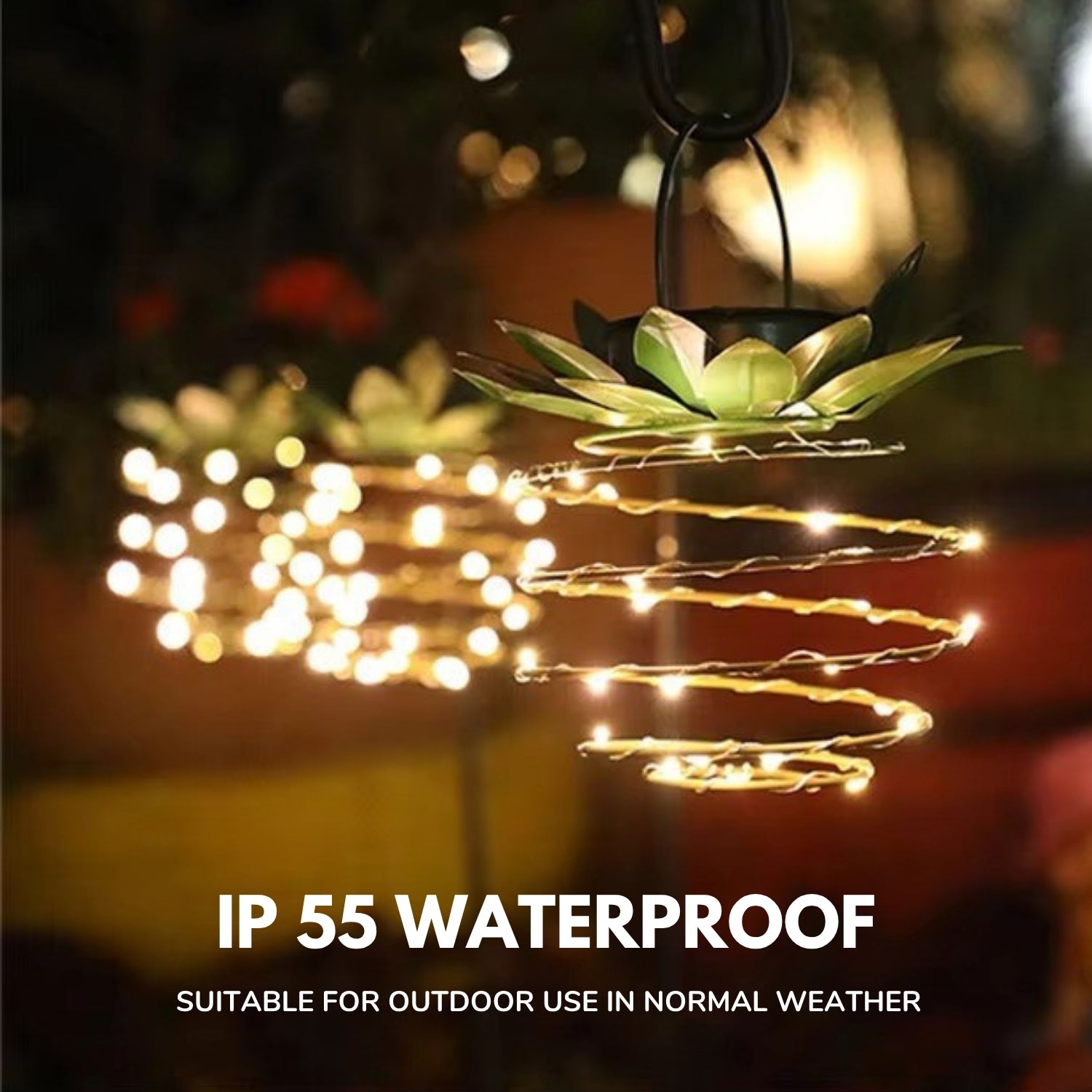 Hanging Pineapple Solar Garden Lights